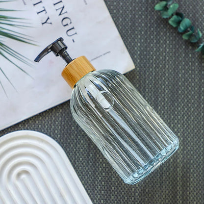CrystalPour Luxury Glass Soap & Lotion Dispenser