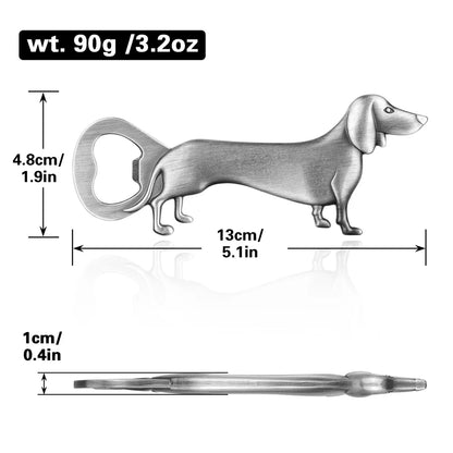 Artisan Dachshund Bar Tool – Quirky Bottle Opener