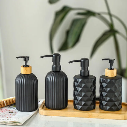 CrystalPour Luxury Glass Soap & Lotion Dispenser