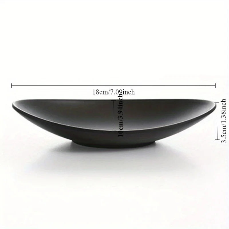 Midnight Oval  Black Ring & Jewellery Dish Tray