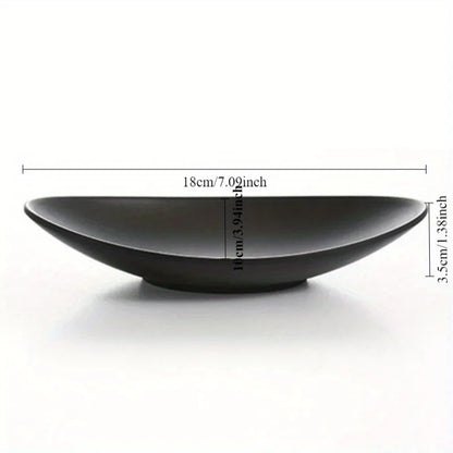 Midnight Oval  Black Ring & Jewellery Dish Tray