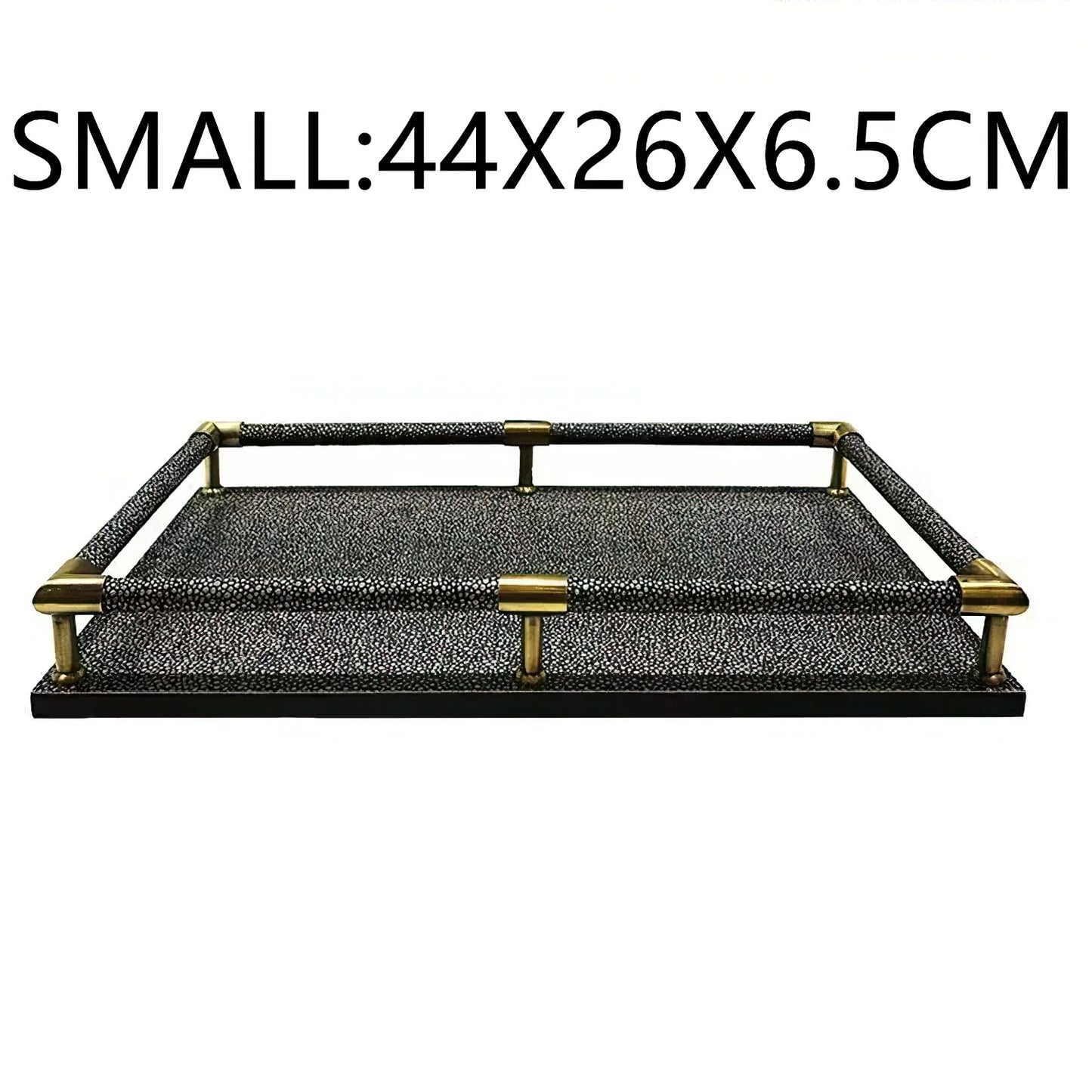 FjordForm  Nordic Leather Handle Tray for Serving  & Home Organisation