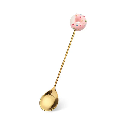 Artisan Sweet Treat Spoons Rainbow Dessert Fork & Spoon Gift Set