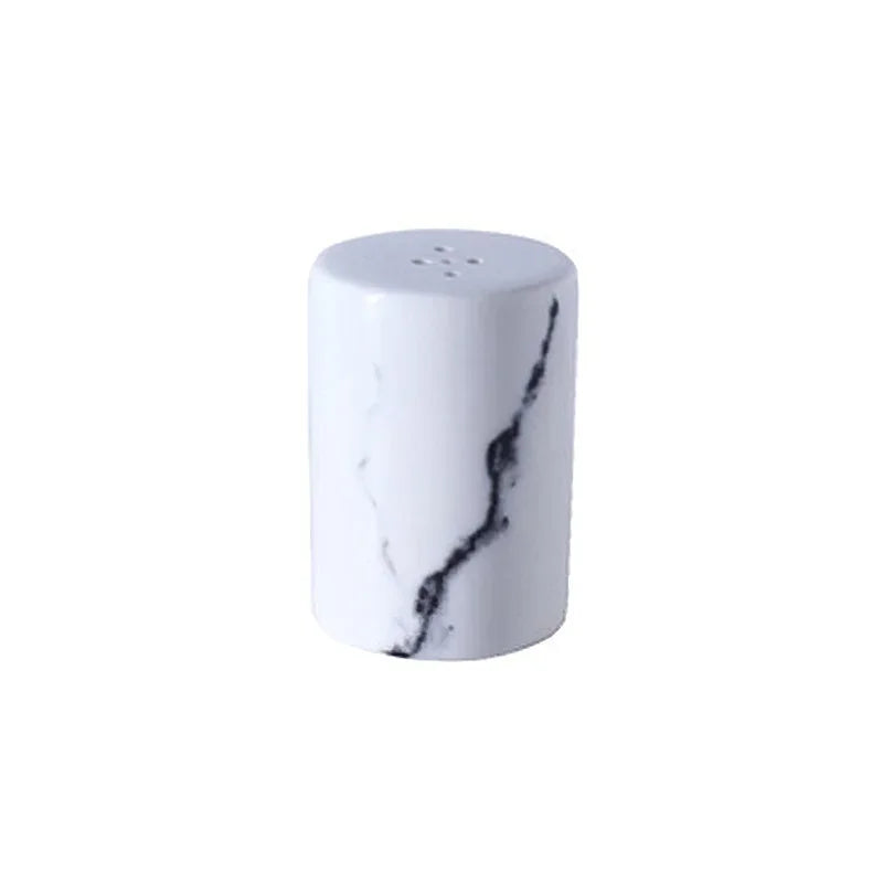 Nordic Marble Effect  Stylish Ceramic  Salt & Pepper Containers