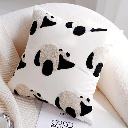 ScandiSnug Cute Embroidered Animal Cushion Cover