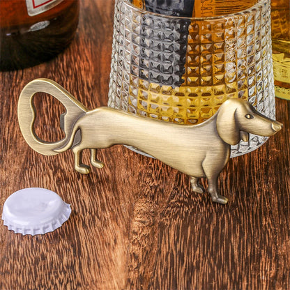 Artisan Dachshund Bar Tool – Quirky Bottle Opener