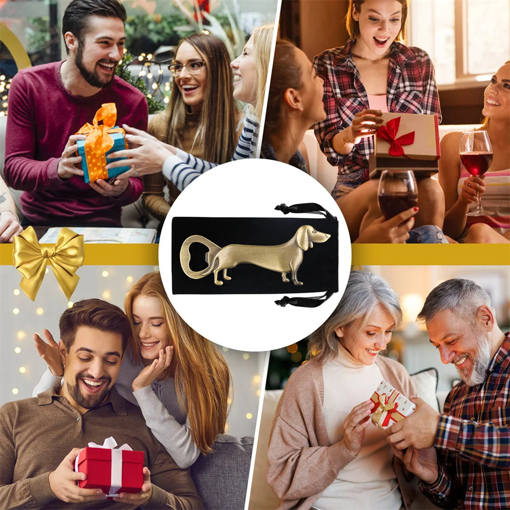 Artisan Dachshund Bar Tool – Quirky Bottle Opener