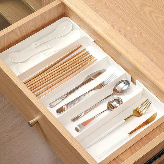 Expandable Cutlery & Drawer Organiser with 5 Compartments