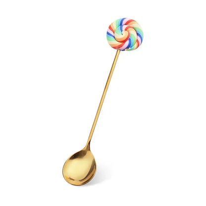 Artisan Sweet Treat Spoons Rainbow Dessert Fork & Spoon Gift Set