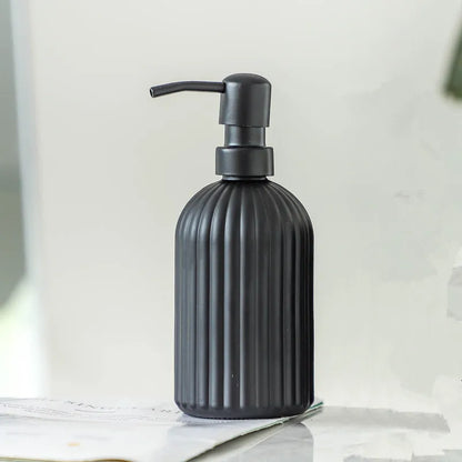 CrystalPour Luxury Glass Soap & Lotion Dispenser