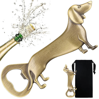 Artisan Dachshund Bar Tool – Quirky Bottle Opener