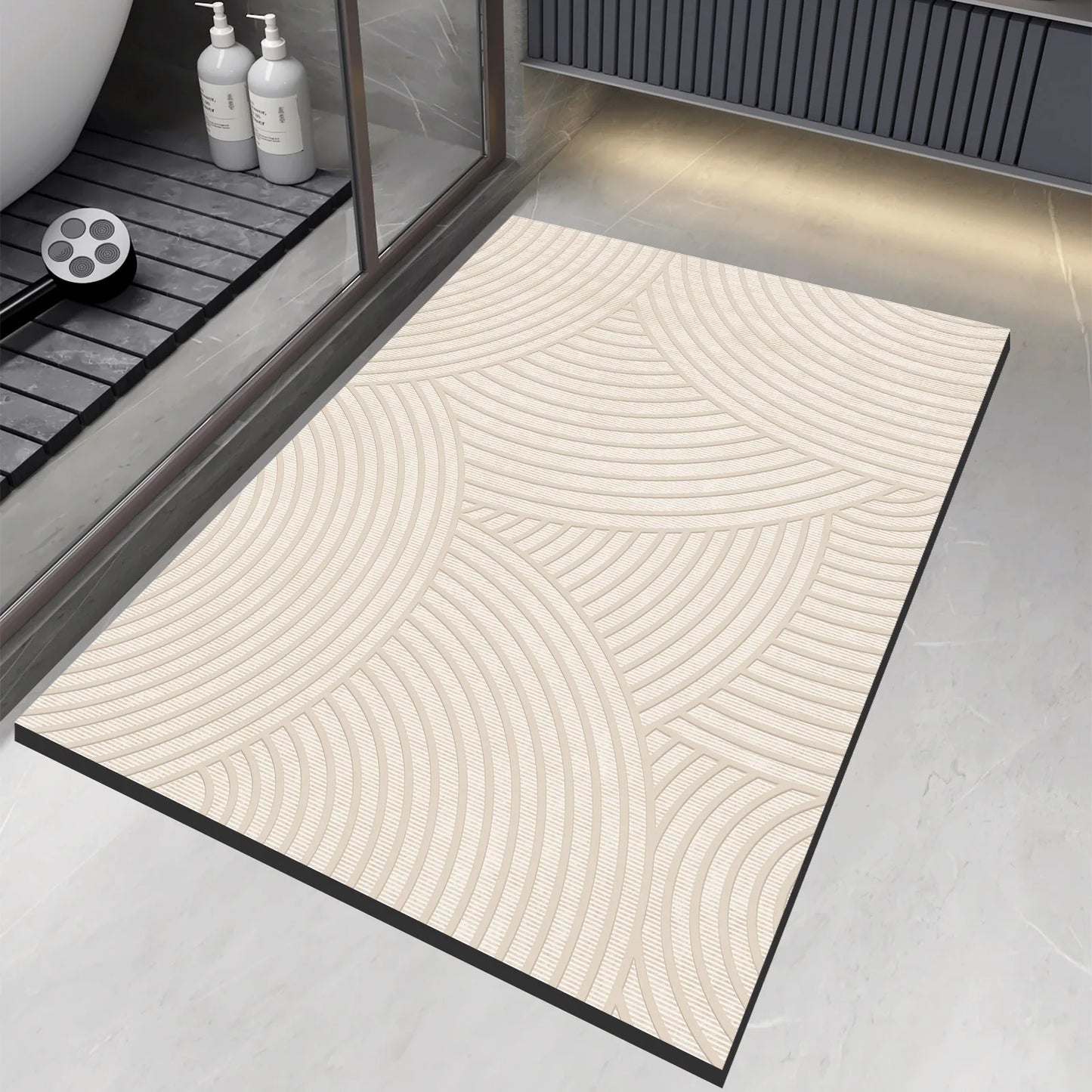 AquaStep Pro – Super Absorbent Anti-Slip Bathroom Mat (Quick-Dry & Washable)