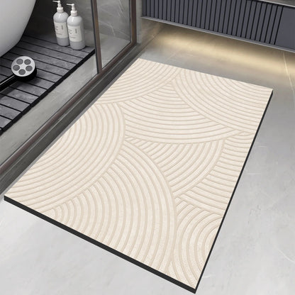 AquaStep Pro – Super Absorbent Anti-Slip Bathroom Mat (Quick-Dry & Washable)