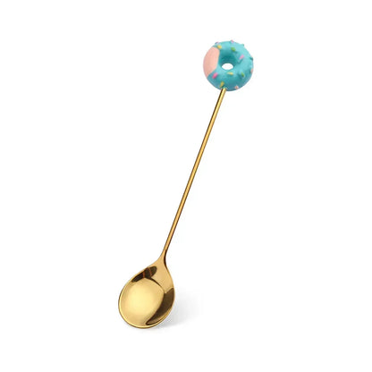 Artisan Sweet Treat Spoons Rainbow Dessert Fork & Spoon Gift Set
