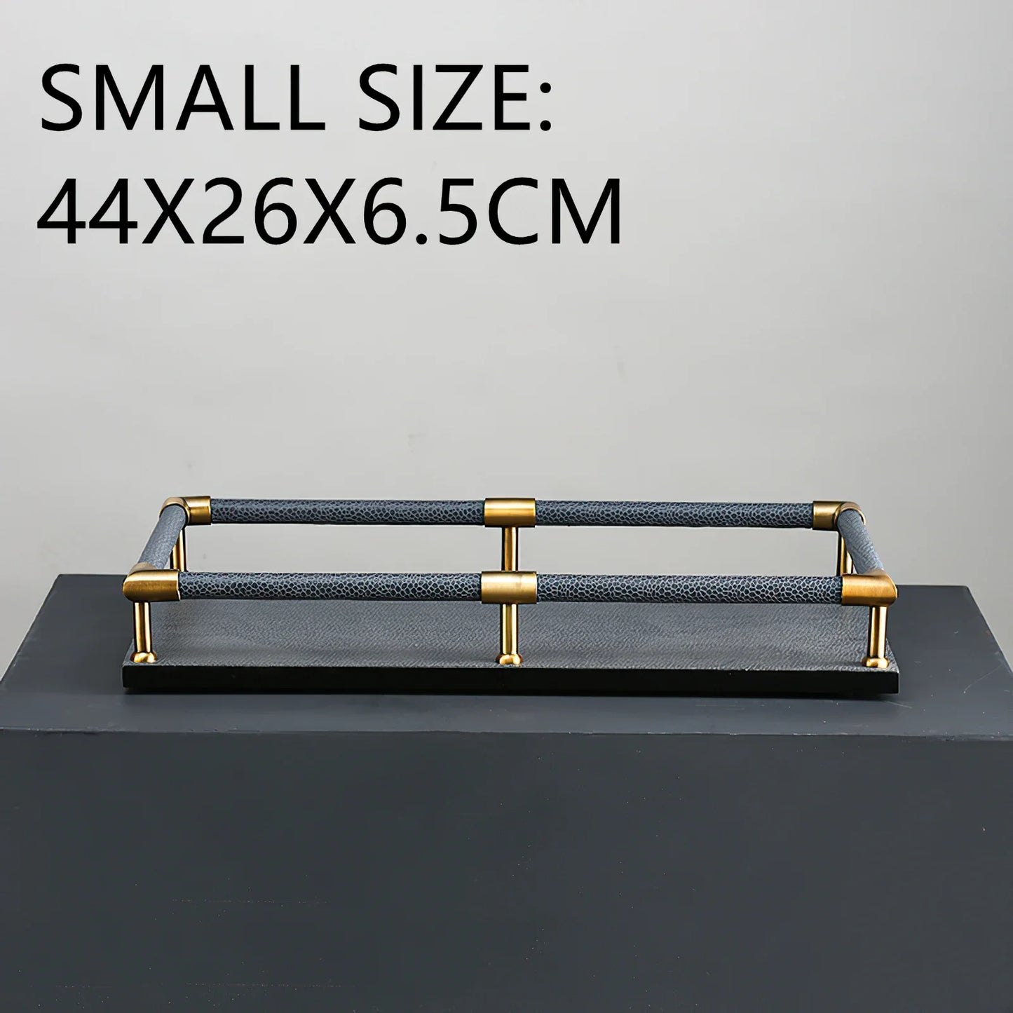 FjordForm  Nordic Leather Handle Tray for Serving  & Home Organisation