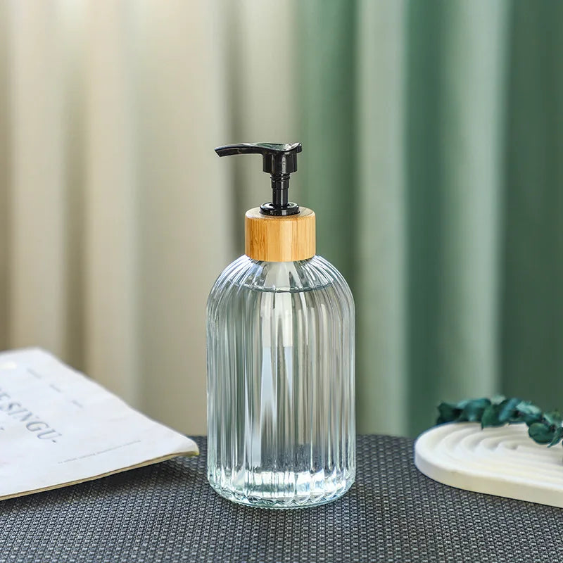CrystalPour Luxury Glass Soap & Lotion Dispenser