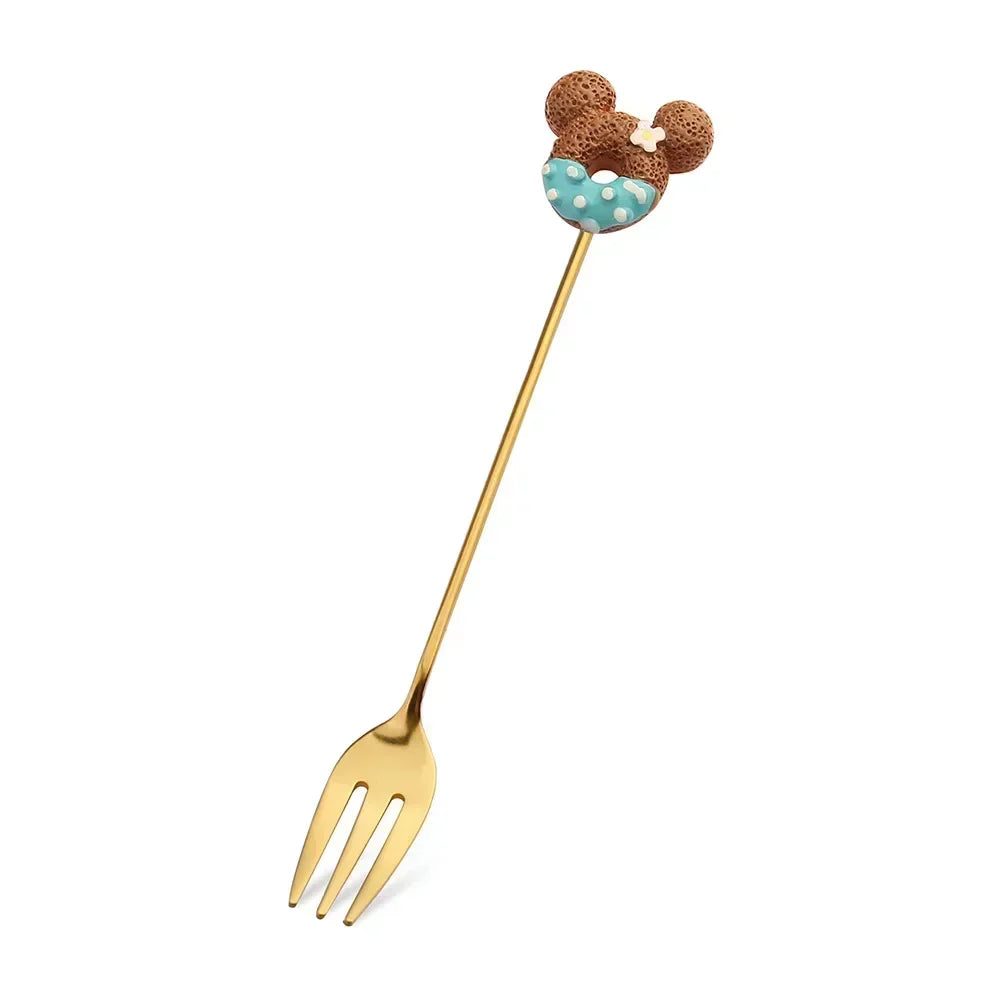 Artisan Sweet Treat Spoons Rainbow Dessert Fork & Spoon Gift Set