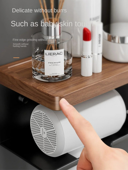 TidyTress  Wooden Hair Dryer & Styling Tool Organiser