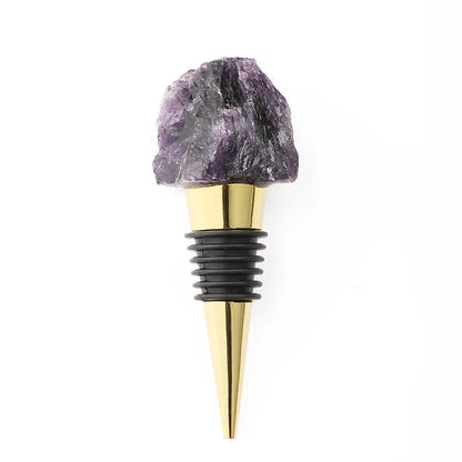 The Gem Stopper Irregular Quartz Crystal Wine Cork for Bars & Gifts