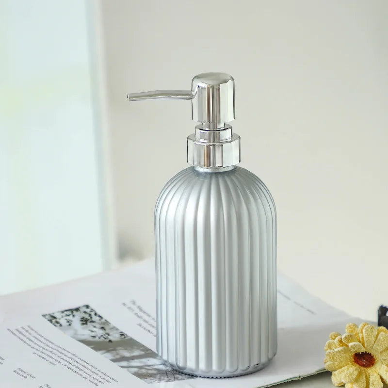 CrystalPour Luxury Glass Soap & Lotion Dispenser