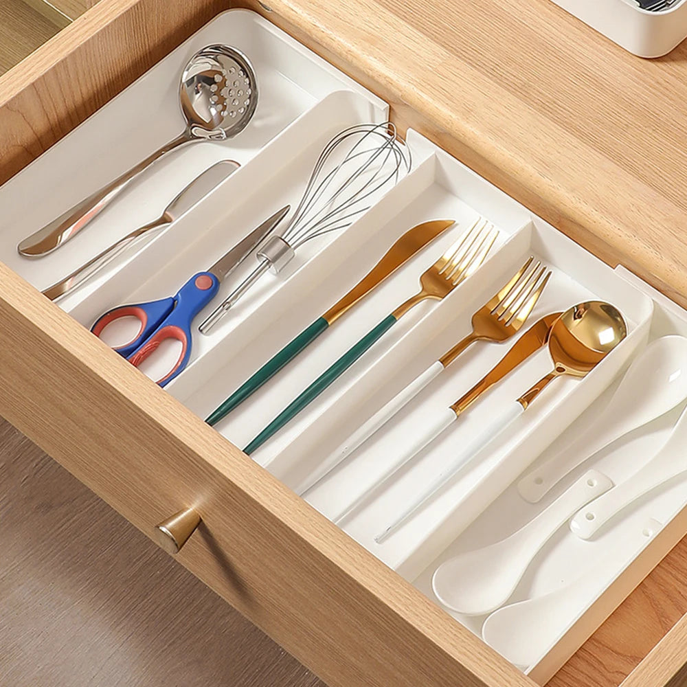 Expandable Cutlery & Drawer Organiser with 5 Compartments