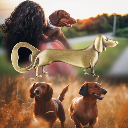 Artisan Dachshund Bar Tool – Quirky Bottle Opener
