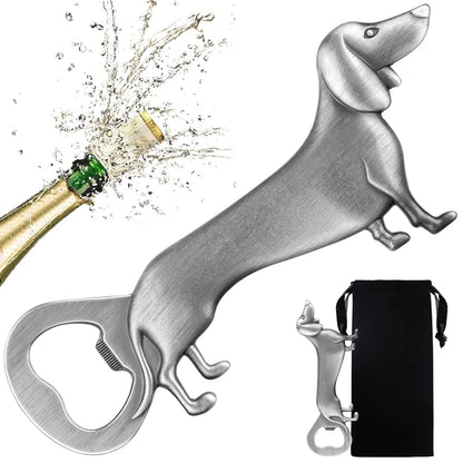 Artisan Dachshund Bar Tool – Quirky Bottle Opener