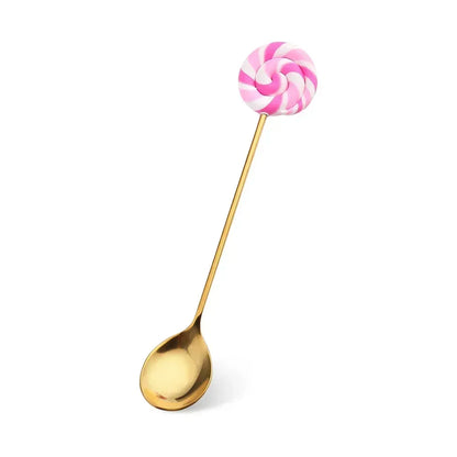 Artisan Sweet Treat Spoons Rainbow Dessert Fork & Spoon Gift Set