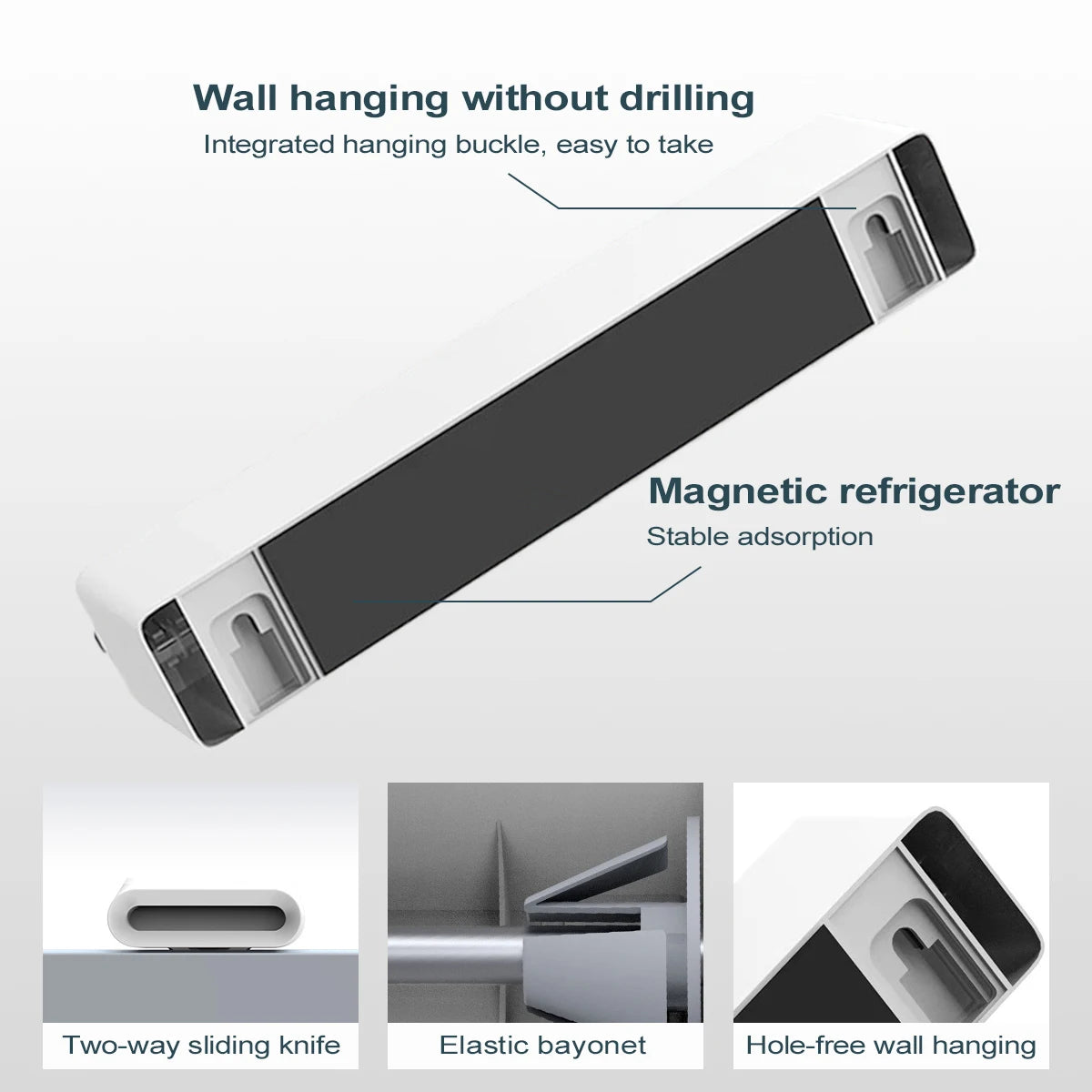 TrimBox Slide-Cut Cling Film & Foil Dispenser with Magnetic Back