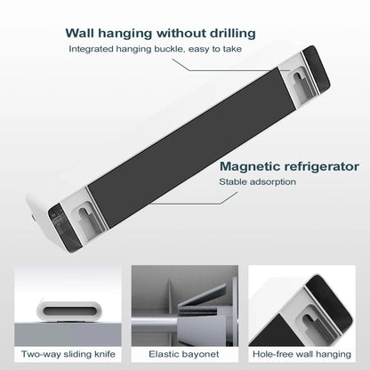 TrimBox Slide-Cut Cling Film & Foil Dispenser with Magnetic Back
