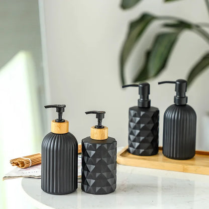 CrystalPour Luxury Glass Soap & Lotion Dispenser