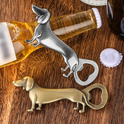 Artisan Dachshund Bar Tool – Quirky Bottle Opener