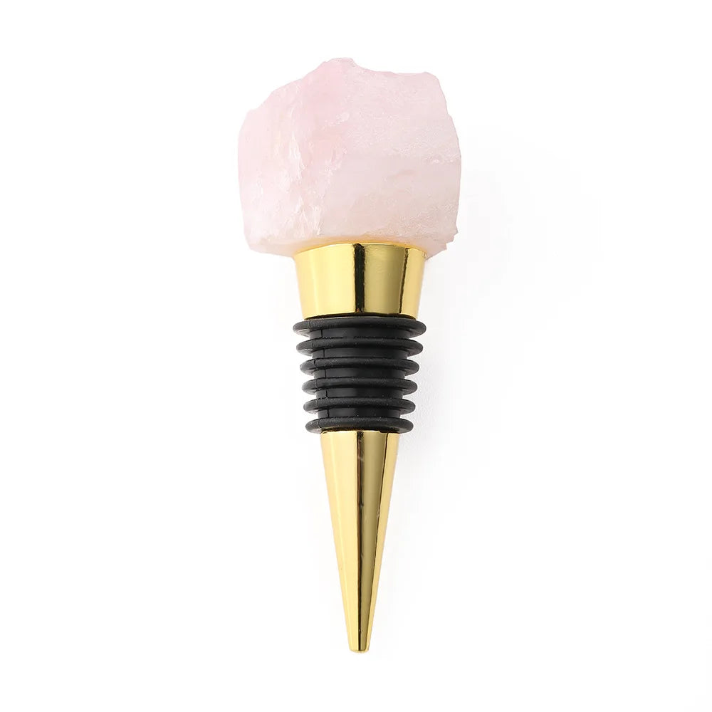 The Gem Stopper Irregular Quartz Crystal Wine Cork for Bars & Gifts