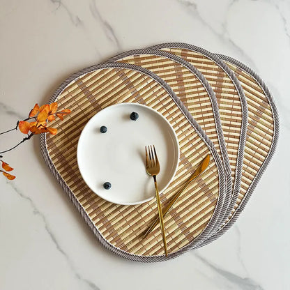 ScandiMat Heat-Resistant Bamboo Table Placemat for Home & Parties