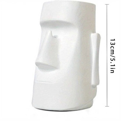 MoaiMate  Multi-Use Desk Sculpture for Stationery, Spectacles & Brushes