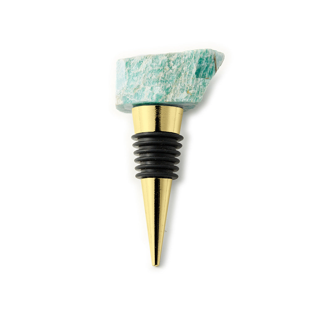 The Gem Stopper Irregular Quartz Crystal Wine Cork for Bars & Gifts
