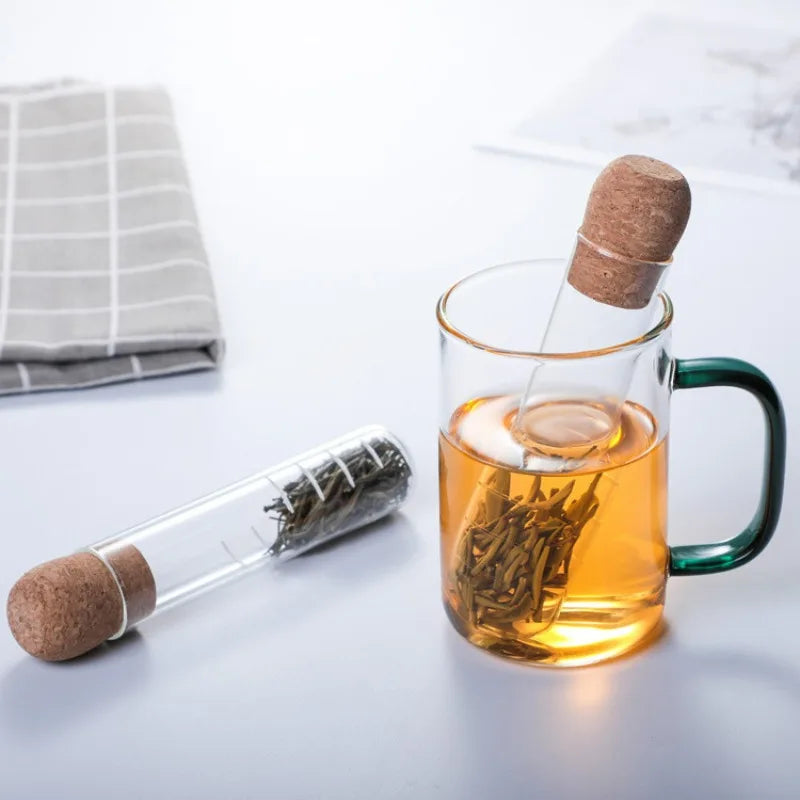GlassTea:  Creative Pipe-Shaped Tea Infuser