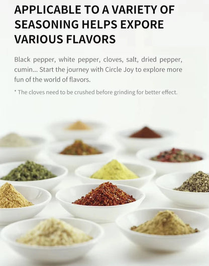 Luxe Electric Seasoning Set – Sleek Salt & Pepper Grinders with Charging Base