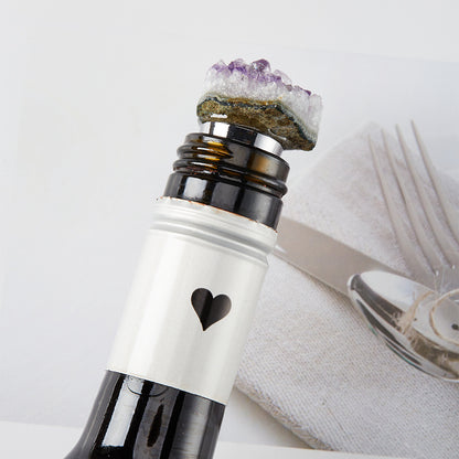 The Gem Stopper Irregular Quartz Crystal Wine Cork for Bars & Gifts