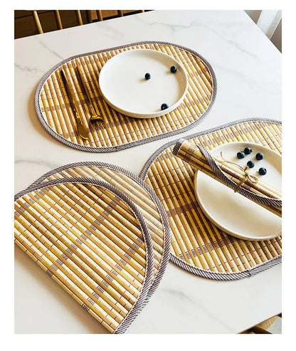 ScandiMat Heat-Resistant Bamboo Table Placemat for Home & Parties