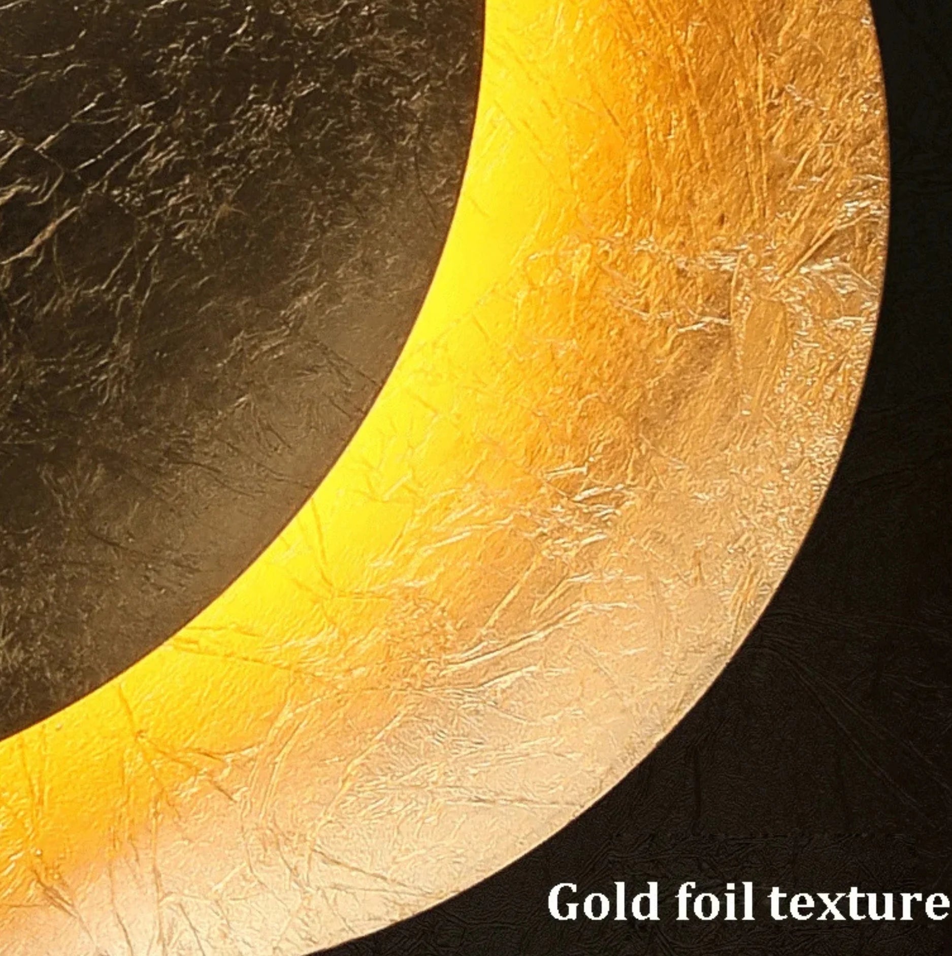 Gold foil texture on a black background